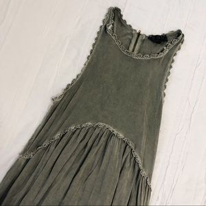 earthy green dress